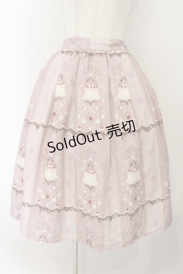 画像1: axes femme kawaii / お菓子柄スカート M ピンク O-26-01-17-007-AX-SK-OW-OS (1)