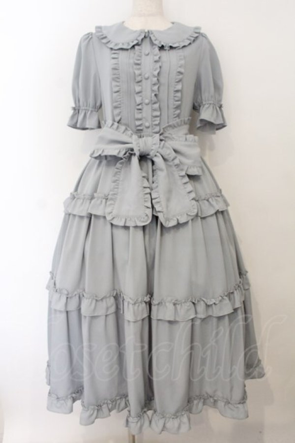 画像1: axes femme kawaii / ロマンティックフリルワンピース M グリーン O-26-01-17-010-AX-OP-OW-OS (1)