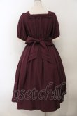 画像4: axes femme kawaii / エレガントドールワンピース M ワイン O-26-01-17-011-AX-OP-OW-OS (4)