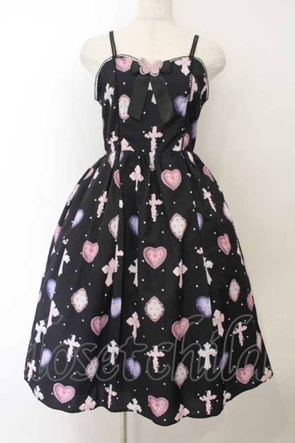 画像1: axes femme kawaii / ロージークロスジャンスカ  クロ O-26-01-17-012-AX-OP-IG-OS (1)