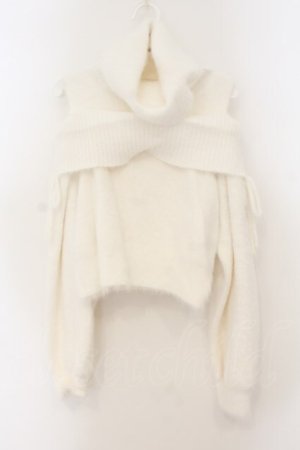 画像: DOLCE LICHE / オフタートルニットトップス F シロ O-26-01-19-029-PU-TO-OW-OS