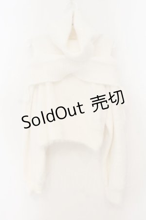 画像: DOLCE LICHE / オフタートルニットトップス F シロ O-26-01-19-029-PU-TO-OW-OS