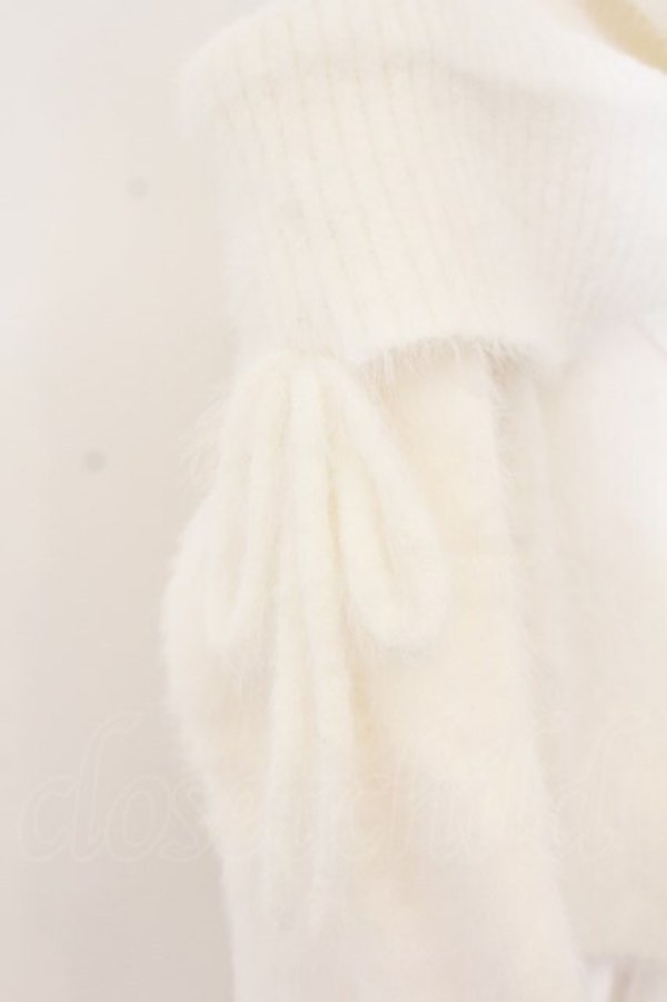 画像2: DOLCE LICHE / オフタートルニットトップス F シロ O-26-01-19-029-PU-TO-OW-OS (2)