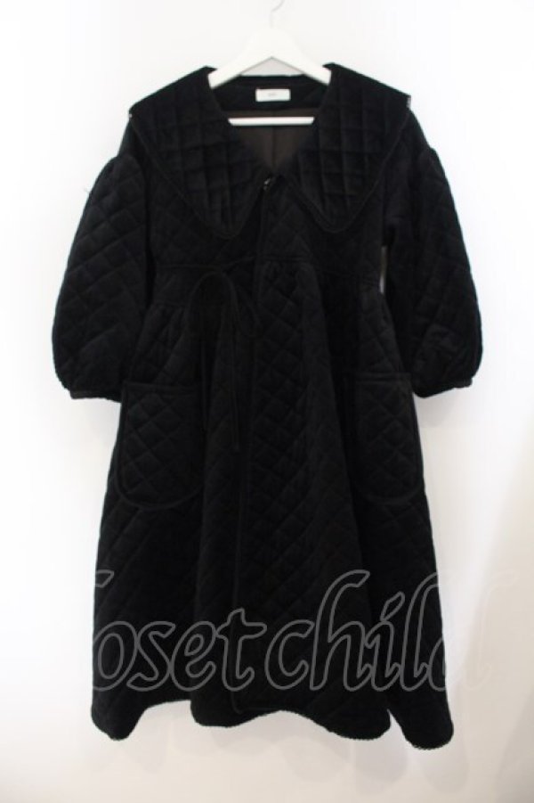 画像1: Pain / キルティングフレアコート F クロ O-26-01-19-035-PU-CO-OW-OS (1)