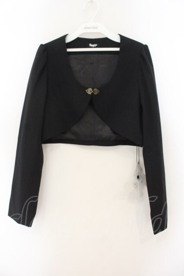 画像1: Sheglit / "Del Fiore"ボレロ M ブラック O-26-01-19-037-EL-TO-OW-OS (1)