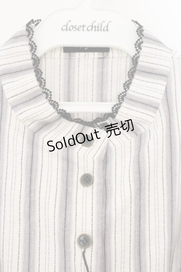 画像2: Sheglit / クラシカルパフブラウス M ブラック O-26-01-19-038-EL-BL-OW-OS (2)