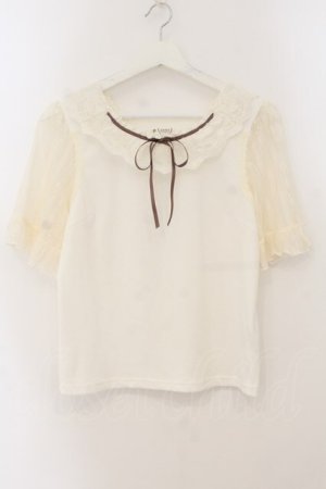 画像: axes femme / 20thレース使いトップス F キナリ O-26-01-19-045-AX-TO-OW-OS