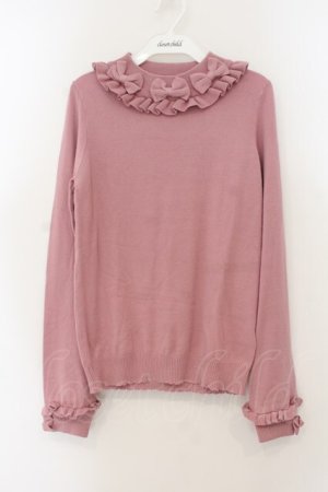 画像: Chalmiere / トリプルリボンニットプル M ピンク O-26-01-19-046-0-TO-OW-OS