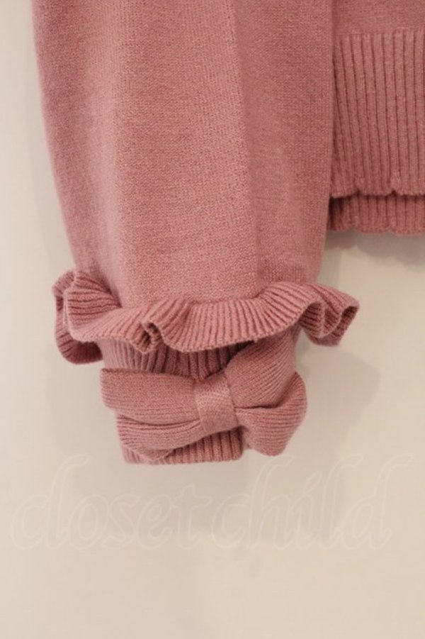 画像2: Chalmiere / トリプルリボンニットプル M ピンク O-26-01-19-046-0-TO-OW-OS (2)