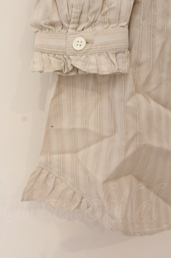 画像3: MILK / Cottonロングブラウス  ベージュ O-26-01-19-050-ML-BL-OW-OS (3)