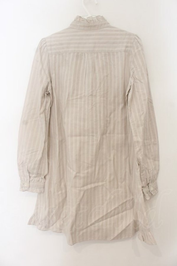 画像4: MILK / Cottonロングブラウス  ベージュ O-26-01-19-050-ML-BL-OW-OS (4)