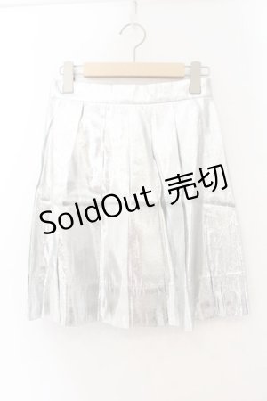 画像: MILK / スパークルスクールスカート  シルバー O-26-01-19-053-ML-SK-OW-ZT095