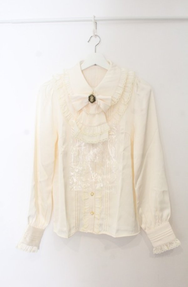 画像1: Amavel / Antique Dollフリルブラウス F アイボリー O-26-01-19-1004-CA-BL-YM-OS (1)
