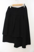 画像1: ALGONQUINS / プリーツレイヤーアシメスカート F ブラック O-26-01-19-1006-AL-SK-YM-OS (1)