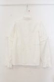 画像3: Fi.n.t / フリル使い2wayスリーブブラウス  シロ O-26-01-19-1014-CA-BL-IG-OS (3)