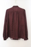 画像2: an another angelus / ドット柄ボウタイブラウス  ワイン O-26-01-19-1018-CA-BL-IG-OS (2)