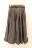 画像1: an another angelus / 合皮ベルト付きタックスカート  グレー O-26-01-19-1020-CA-SK-IG-OS (1)