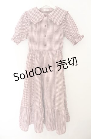 画像: m petit by misako / AM*ギンガムCHKワンピース M アカ O-26-01-19-1003-LO-OP-YM-ZT554