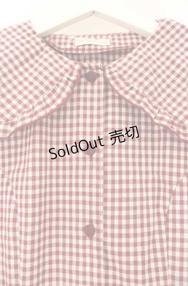 画像2: m petit by misako / AM*ギンガムCHKワンピース M アカ O-26-01-19-1003-LO-OP-YM-ZT554 (2)