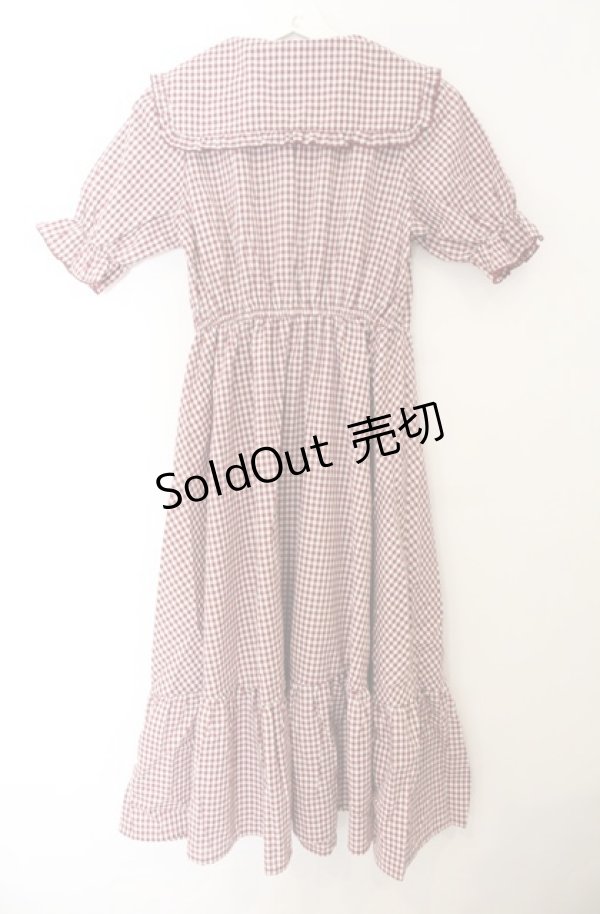 画像3: m petit by misako / AM*ギンガムCHKワンピース M アカ O-26-01-19-1003-LO-OP-YM-ZT554 (3)