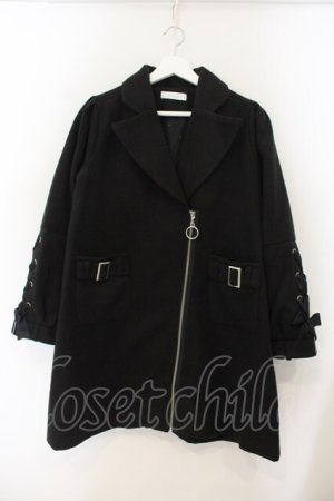 画像: Dear My Love / フロントジップレースアップチェスターコート M クロ O-26-01-19-057-EL-CO-OW-OS