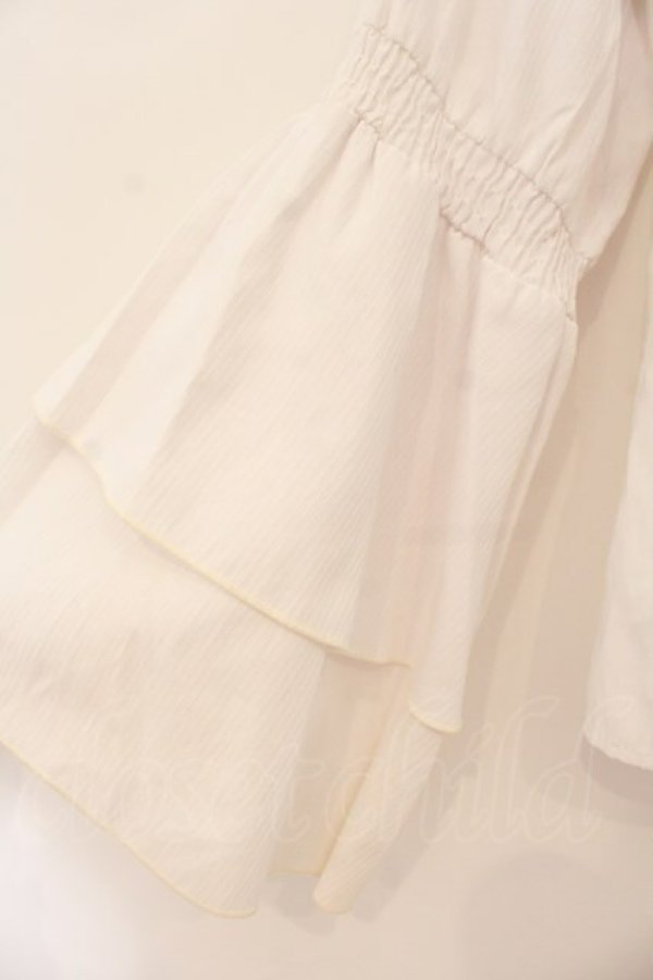 画像3: Amavel / Lunar Phase スタンドリボンブラウス F シロ O-26-01-19-058-CA-BL-OW-OS (3)