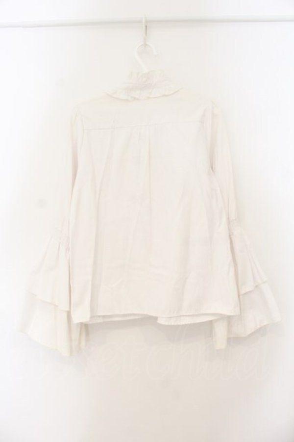 画像4: Amavel / Lunar Phase スタンドリボンブラウス F シロ O-26-01-19-058-CA-BL-OW-OS (4)