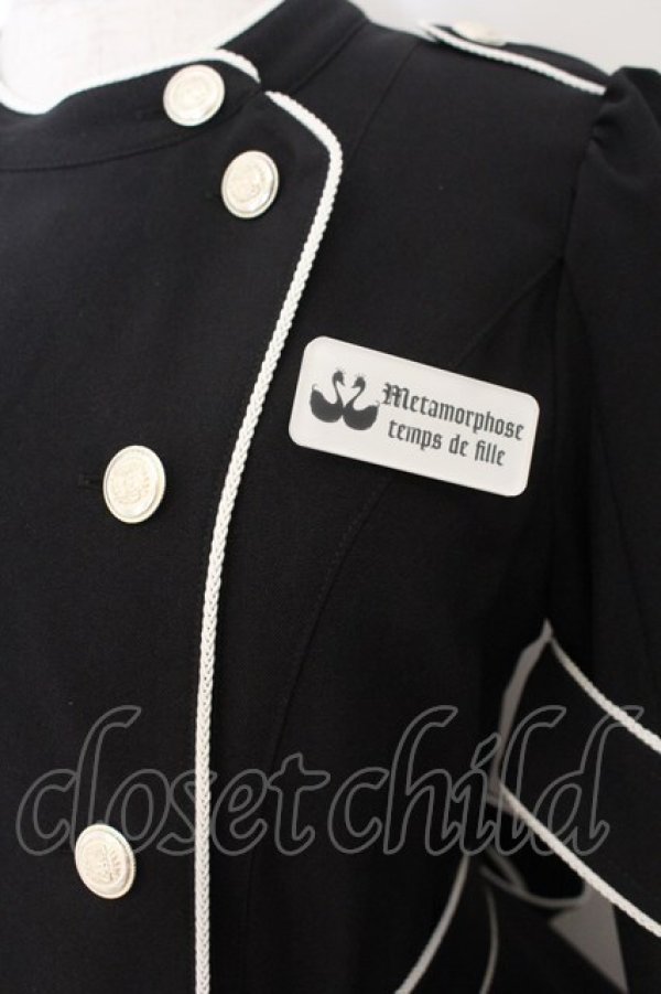 画像2: metamorphose / name of guardianナース風ワンピース  クロ O-26-01-19-006-ME-OP-OW-OS (2)