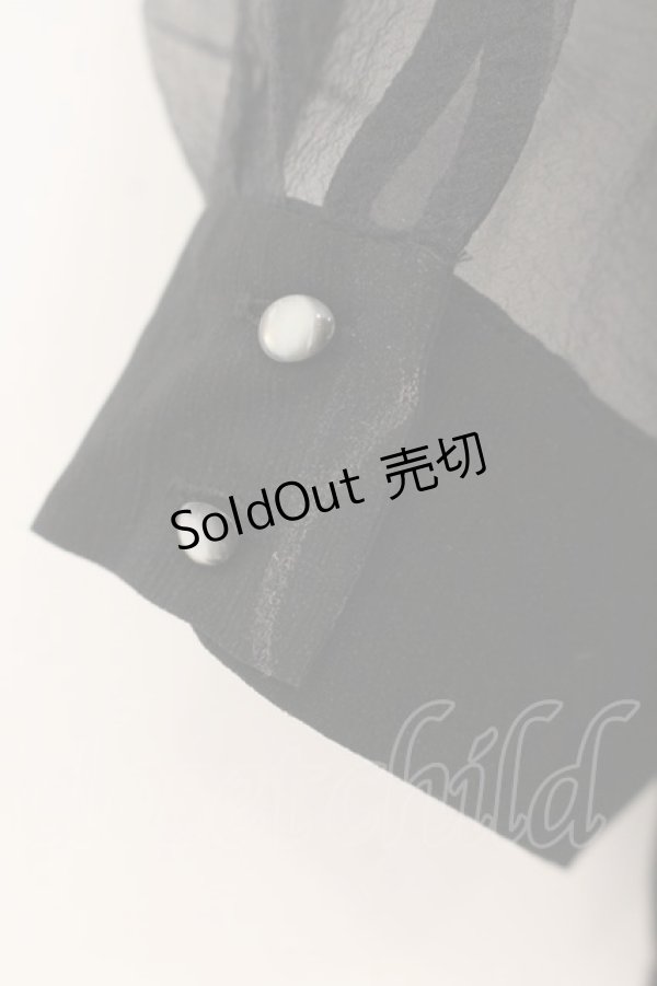 画像3: pays des fees  / forest maiden 背中あきカットソー  ブラック O-26-01-19-074-PU-TO-IG-OS (3)