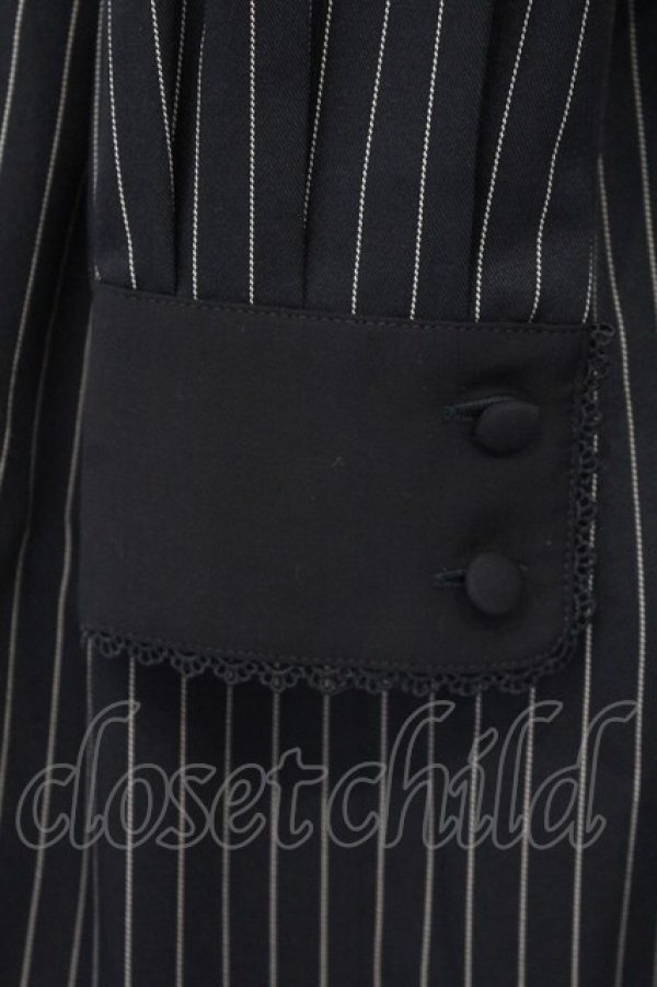 画像4: Sheglit / ストライプタックワンピース M ネイビーブルー O-26-01-19-007-EL-OP-OW-OS (4)