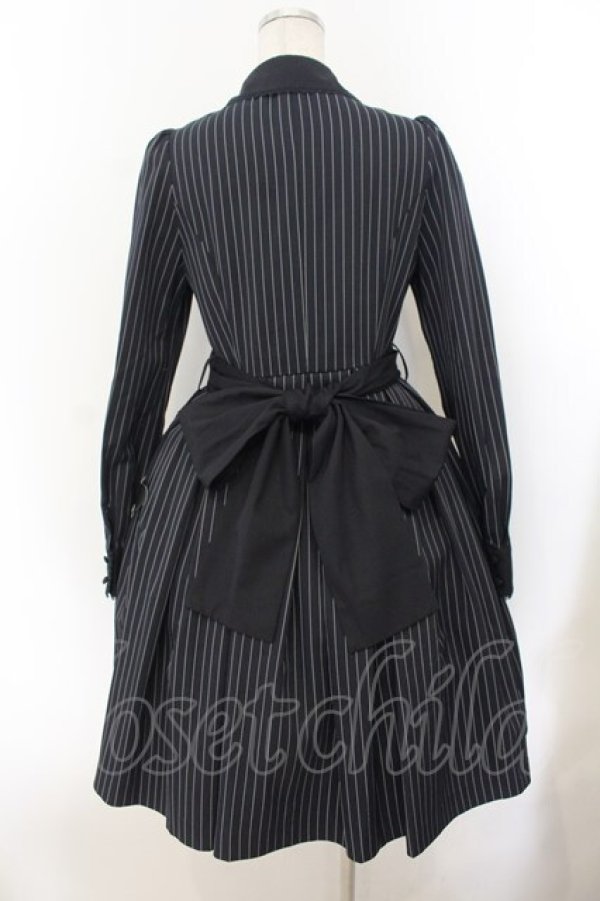 画像5: Sheglit / ストライプタックワンピース M ネイビーブルー O-26-01-19-007-EL-OP-OW-OS (5)