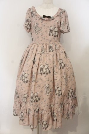 画像: Melody BasKet / Vintage bearラウンドヨークワンピース M ピンク O-26-01-19-011-LO-OP-OW-OS
