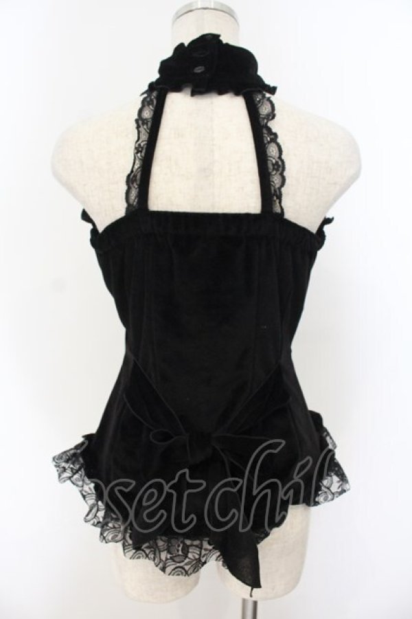 画像5: MARBLE / アクセサリー付き編み上げビスチェ  ブラック O-26-01-19-001-GO-TO-OW-OS (5)