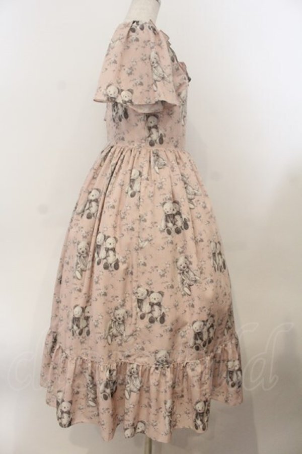 画像4: Melody BasKet / Vintage bearラウンドヨークワンピース M ピンク O-26-01-19-011-LO-OP-OW-OS (4)