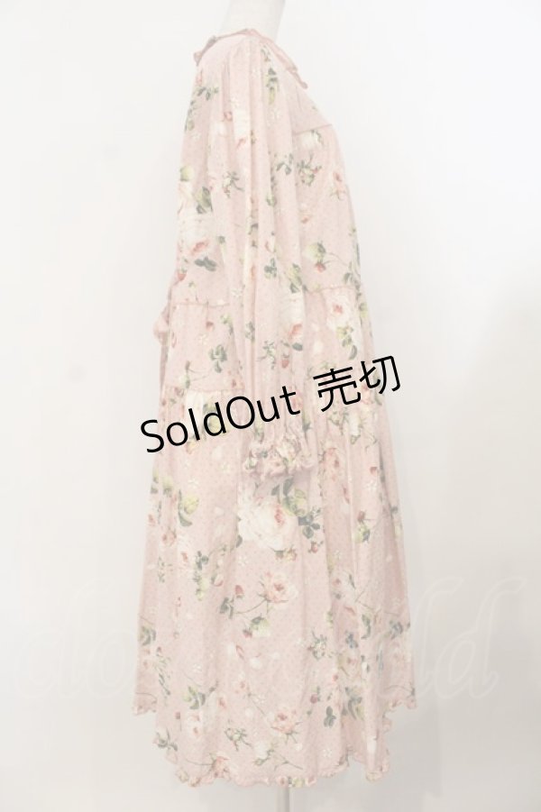 画像4: PINK HOUSE / Berry Roseプリントミディワンピース  ピンク O-26-01-19-012-LO-OP-OW-OS (4)