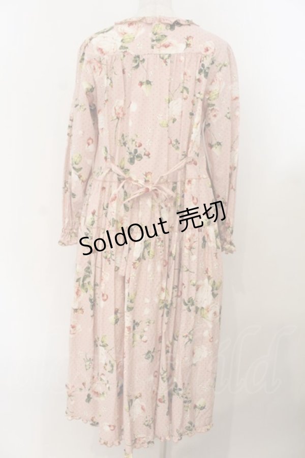 画像5: PINK HOUSE / Berry Roseプリントミディワンピース  ピンク O-26-01-19-012-LO-OP-OW-OS (5)
