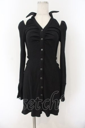 画像: EATME / オープンカラーワンピース F クロ O-26-01-19-002-LO-OP-OW-OS