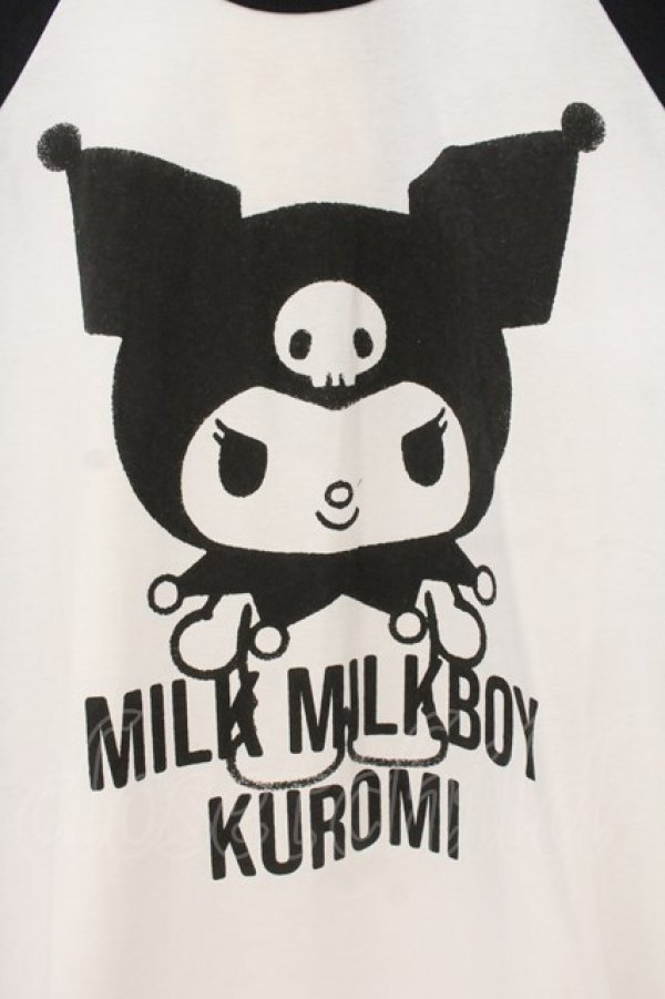 画像2: MILK / クロミ3ネームTee L クロ O-26-01-19-014-ML-TO-OW-OS (2)