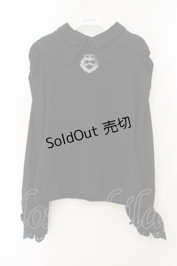 画像1: DimMoire / おすましレース襟トップス M ブラック O-26-01-19-019-0-TO-OW-OS (1)