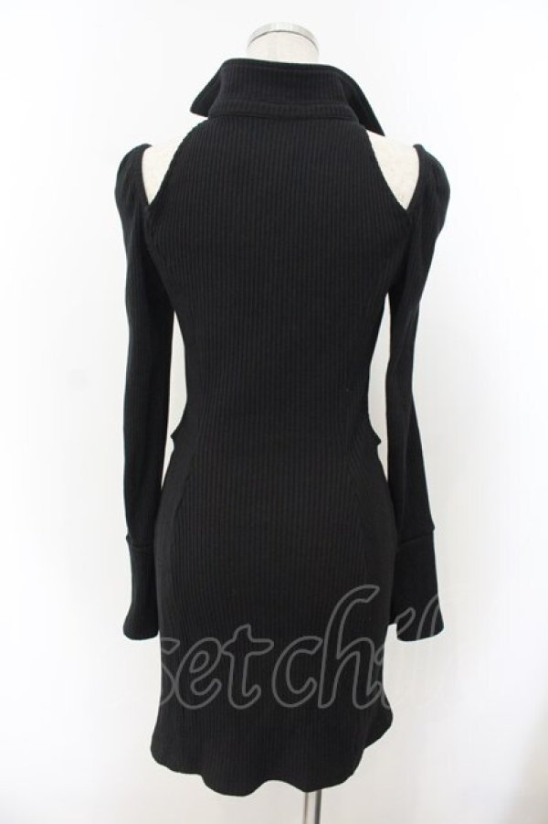 画像3: EATME / オープンカラーワンピース F クロ O-26-01-19-002-LO-OP-OW-OS (3)