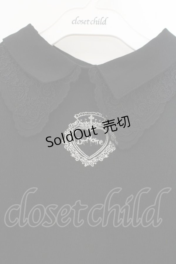 画像2: DimMoire / おすましレース襟トップス M ブラック O-26-01-19-019-0-TO-OW-OS (2)