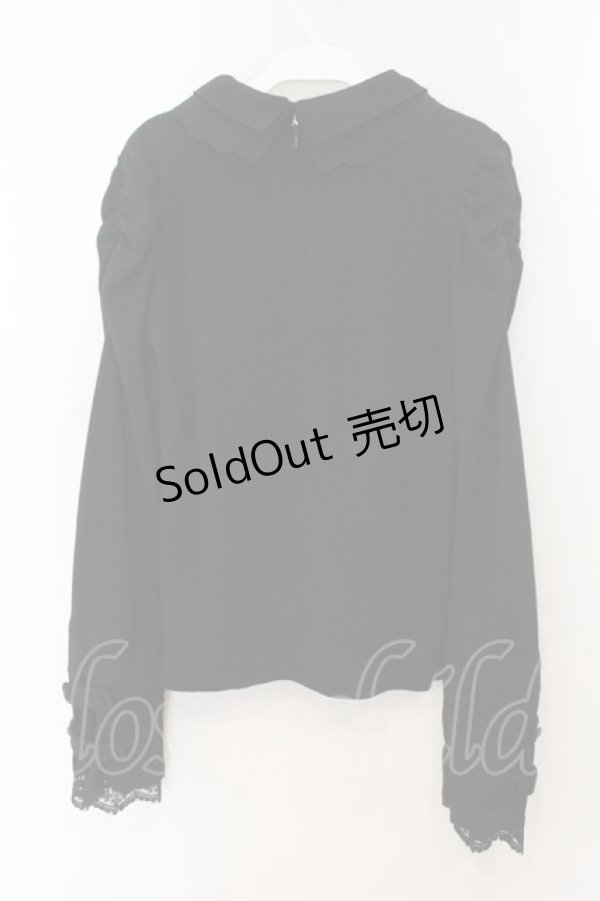 画像4: DimMoire / おすましレース襟トップス M ブラック O-26-01-19-019-0-TO-OW-OS (4)