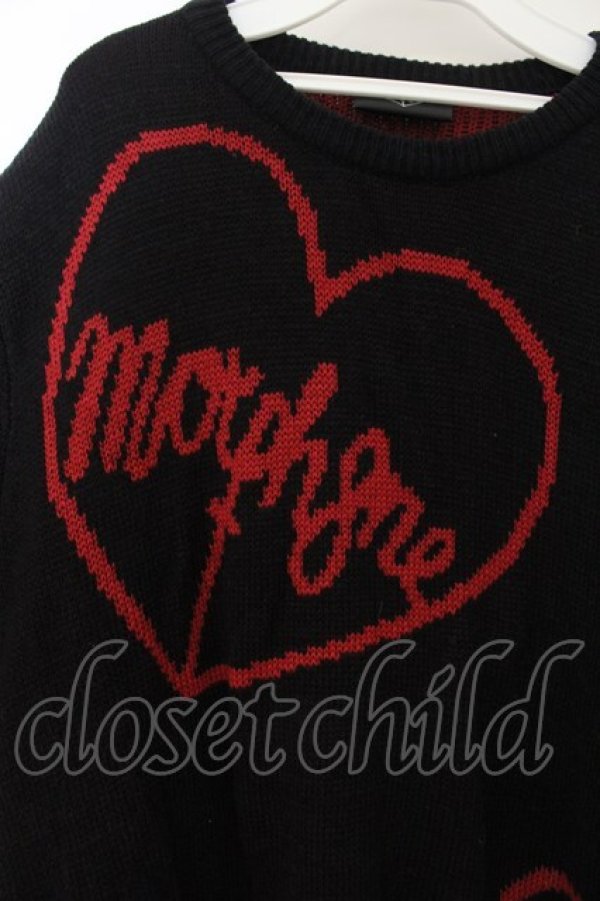 画像2: MORPH8NE / MORPH8NE KNIT JUMPER　ニット  ブラック×レッド O-26-01-19-021-PU-TO-OW-OS (2)