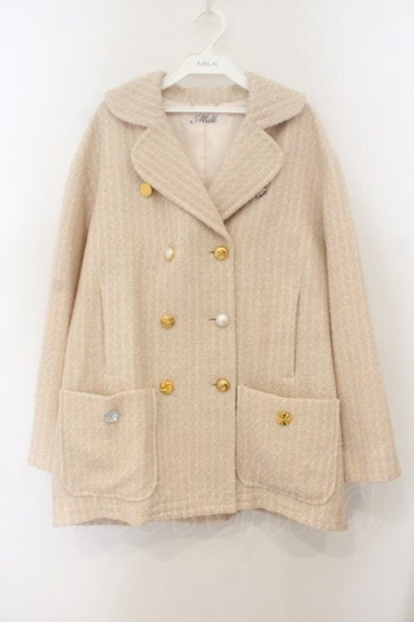 画像1: MILK / プレシャスPコート  ピンクツイード O-26-01-19-022-ML-CO-OW-OS (1)