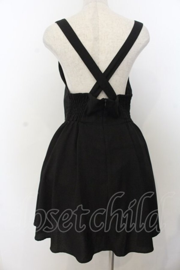 画像2: Secret Honey / 羽ビジュー吊りスカート 8 クロ O-26-01-20-036-CA-SK-IG-OS (2)