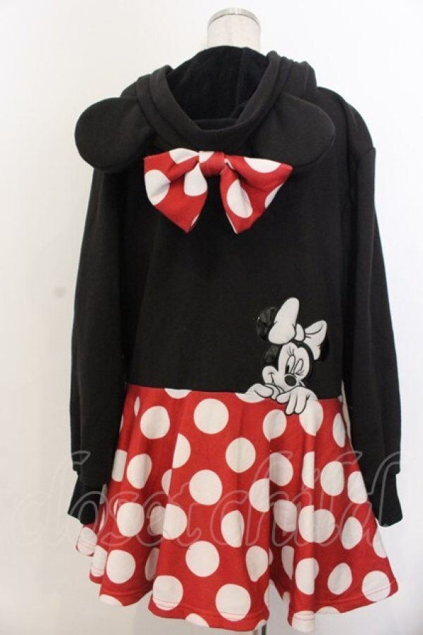 画像3: Secret Honey / ドットフレアパーカー  クロ×アカ×シロO-26-01-20-039-CA-OP-IG-ZT593 (3)