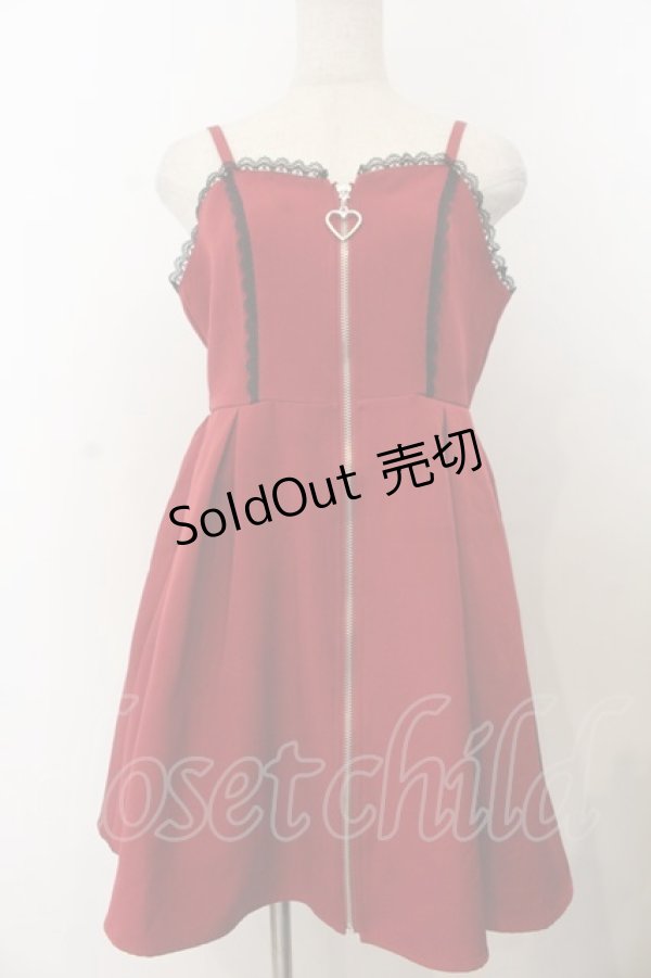 画像1: DearMyLove / 2setチャームジップジャンスカ M ボルドー O-26-01-20-042-EL-OP-IG-OS (1)