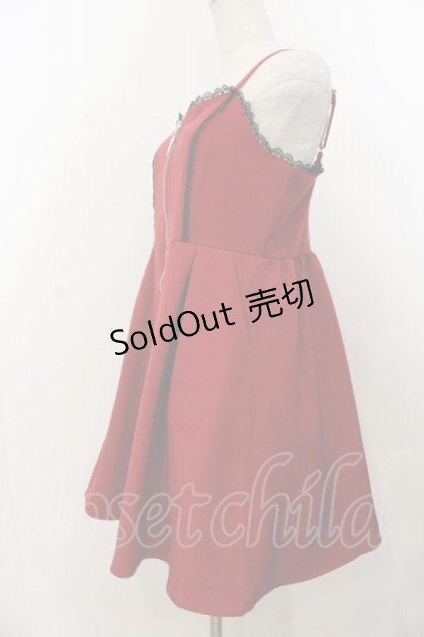 画像2: DearMyLove / 2setチャームジップジャンスカ M ボルドー O-26-01-20-042-EL-OP-IG-OS (2)