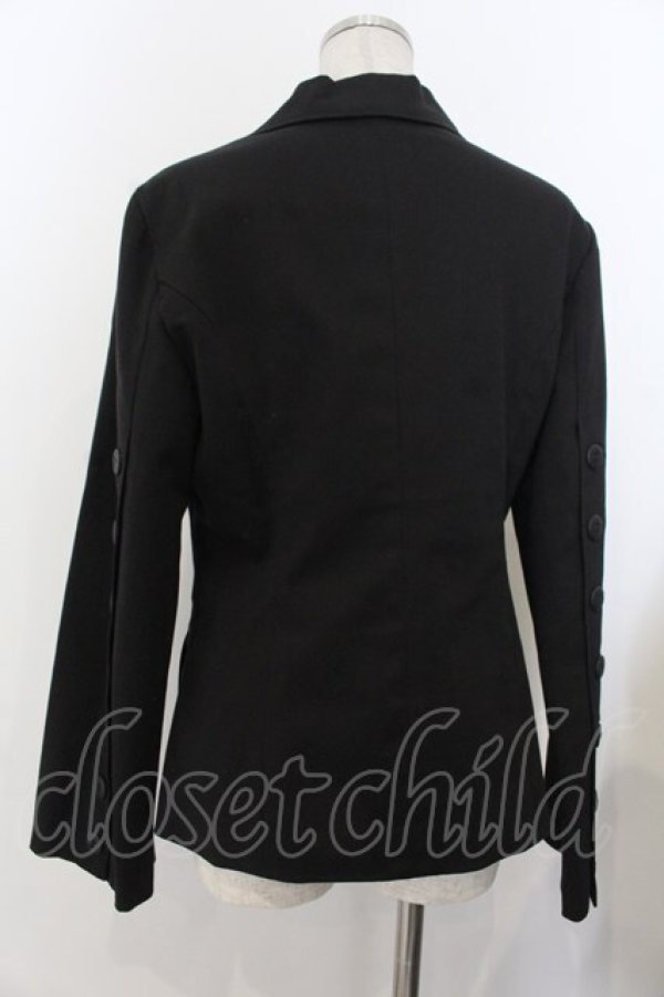 画像3: MIHO MATSUDA / ボタン配色ジャケット M ブラック O-26-01-20-005-GO-JA-OW-OS (3)