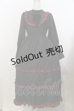 画像: Virally / TT*YANフリルワンピース M クロ×アカ O-26-01-20-050-LO-OP-IG-OS